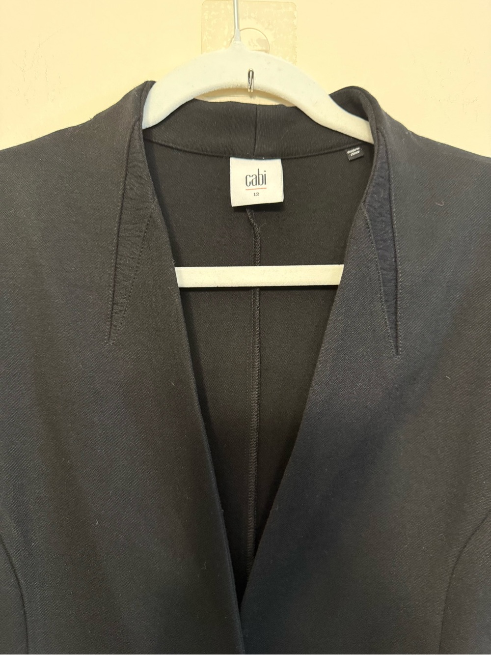 Cabi Blazer 3026 Turner Black Single Button Collarless Womens Size 12 - Picture 4 of 7